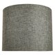 image 1 of Contemporary and Sleek 12 Inch Grey Linen Fabric Drum Lamp Shade 60w Maximum