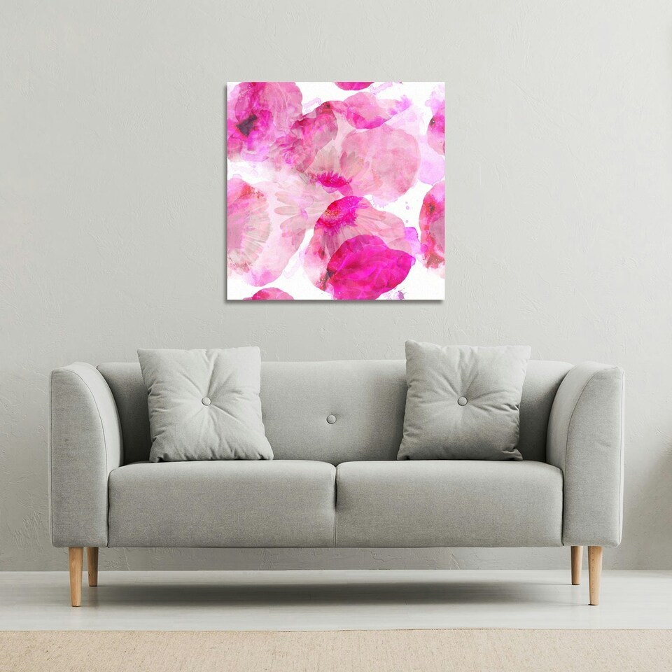 image 1 of Andrew lee Bo Ho in Pink (Canvas Print) 114 x 114 x 4cm