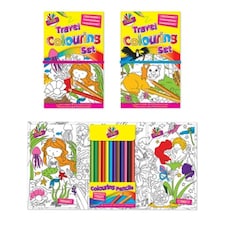 Children's Travel Colouring Set
