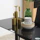 image 8 of HOMCOM Dining Table Set for 4, Kitchen Table and Chairs w/ Padded Seat Black