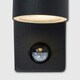 image 2 of ValueLights Up Down Matte Black Wall Light and GU10 Spotlight LED 5W Warm White 3000K Bulb Black