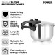 image 2 of Tower T80245 3L/20Cm Pressure Cooker Stainless Steel