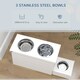 image 7 of PawHut Raised Dog Bowls with Slow Feeder Mat, Semi Auto Dispenser Function | White