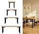 image 2 of Round Dining Table Extendable Oval Oak Effect Top Black Legs Kitchen Seater 4 6 8 10 12 Extending from 105cm to 240cm Indus