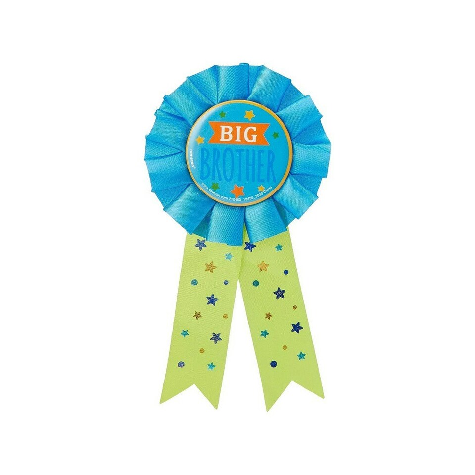 Amscan Big Brother Award Ribbon - Blue/Green - One Size