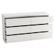 image 6 of Minimalist Chest of 6 Drawers - 68.6x120x35cm | White | White & White | 1