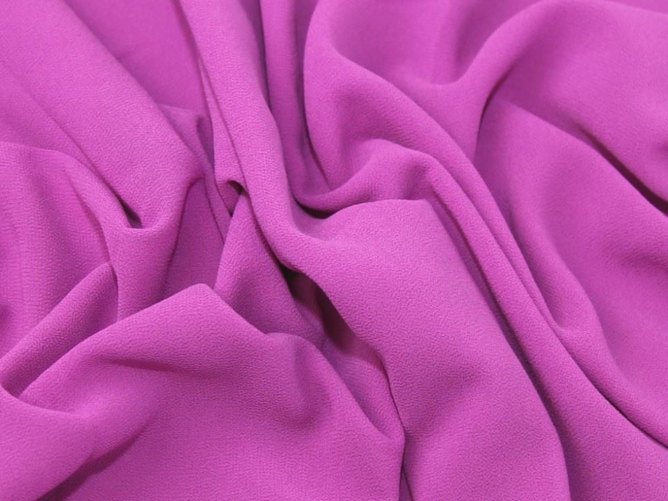 Purple Synergy Light Georgette Fabric for Dressmaking, 150cm / 59" Wide - per metre