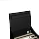 image 6 of Orion LED Lights Headboard Gaming Style Black Faux Leather Bed Frame (Double) | Black | Black | Double