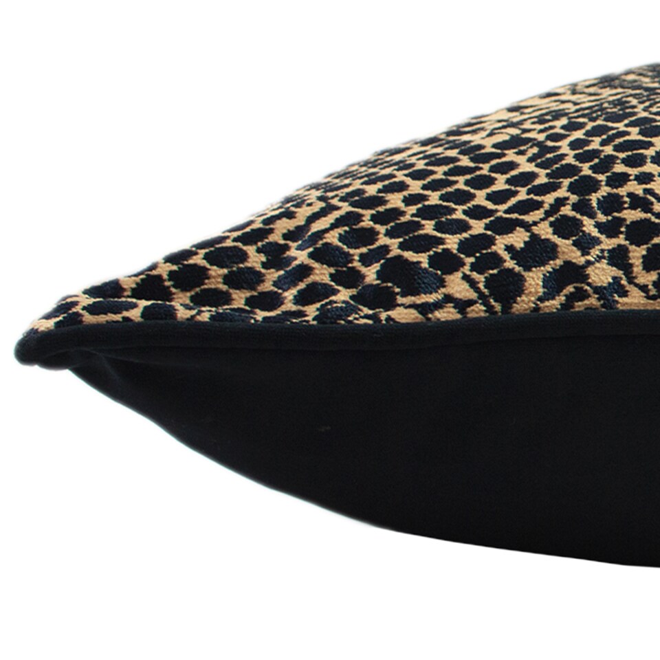 image 1 of Paoletti Python Snakeskin Cushion, Gold, 40 x 60cm