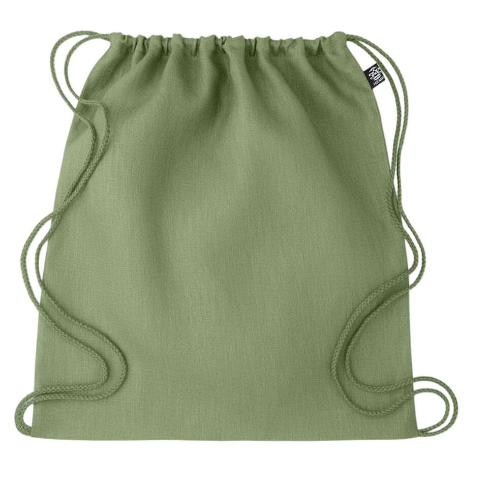 image 1 of MidOcean Naima Hemp Drawstring Bag - Green - One Size Green