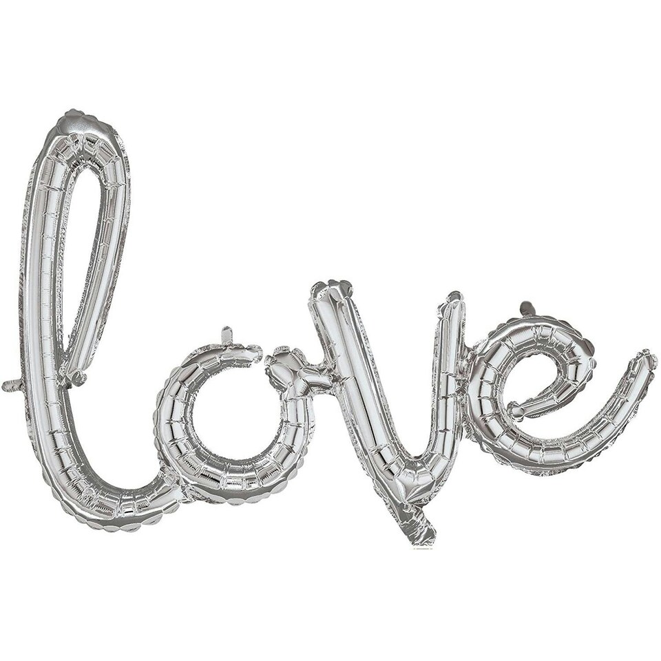 Foil Balloon - 31" Silver LOVE  FOIL3206 (36695) | Multi