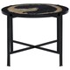 image 2 of Relic Side Table With Resin Powder Coated Frame Black