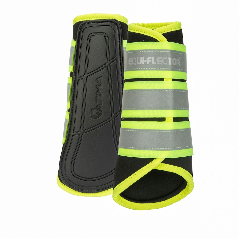 image 1 of ARMA Equi-Flector Brushing Boots Yellow | Size: Full
Colour: Yellow