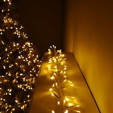 12m 960 LED Cluster Brights Multi-function Christmas Lights in Vintage Gold