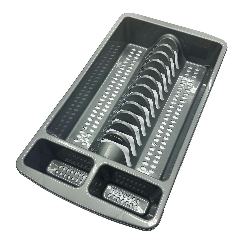 image 1 of 1 x Stylish Silver High Grade Dish Drainer Rack Ideal For Drying Plates Silver