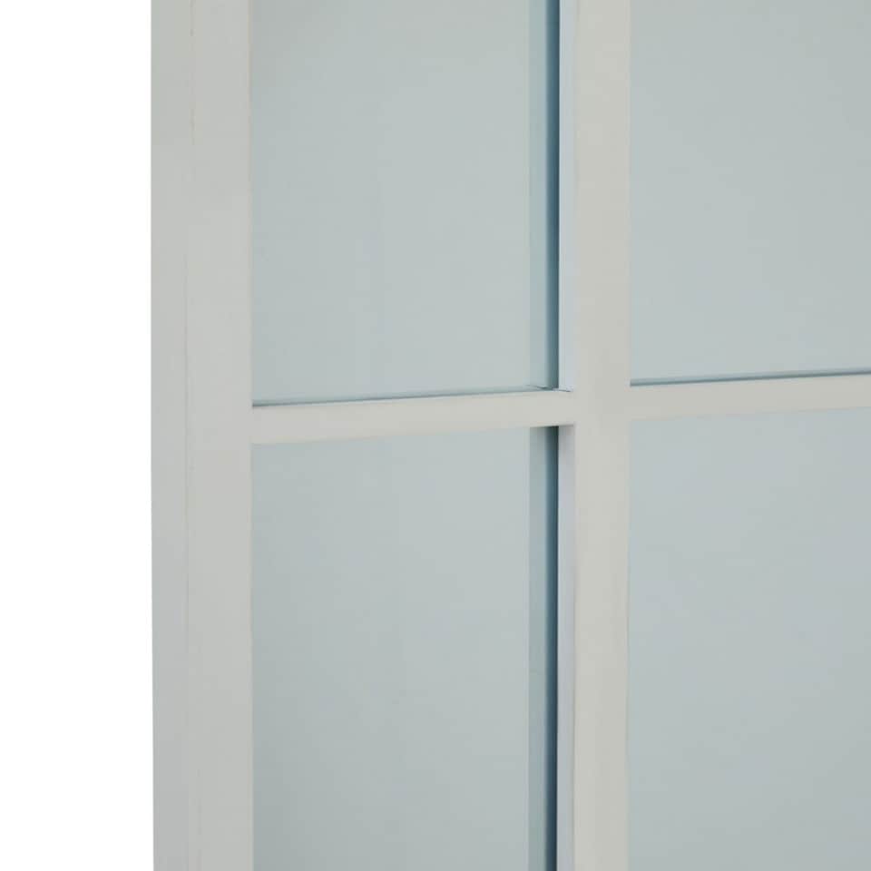 image 1 of Large Arched Window Mirror - Wood - L4 x W80 x H200 cm - White | White