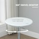 image 4 of HOMCOM Painted Top Bistro Pub Table Adjustable Swivel Counter Home