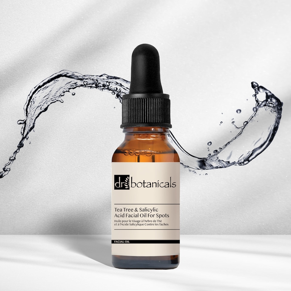 image 1 of Dr Botanicals Eucalyptus, Tea Tree & Salicylic Acid Facial Oil For Spots 15ml x 2 Duo Set