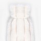 image 3 of OHS Extra Long Hot Water Bottle & Soft Plush Faux Fur Ribbed Cover - Cream
