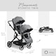 image 4 of Hauck Atlantic Twin Pushchair - Grey