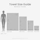 image 5 of Luxury Marlborough Bamboo Towels - Super Soft, Absorbent & Hypo-Allergenic Grey | Graphite | Hand towel
