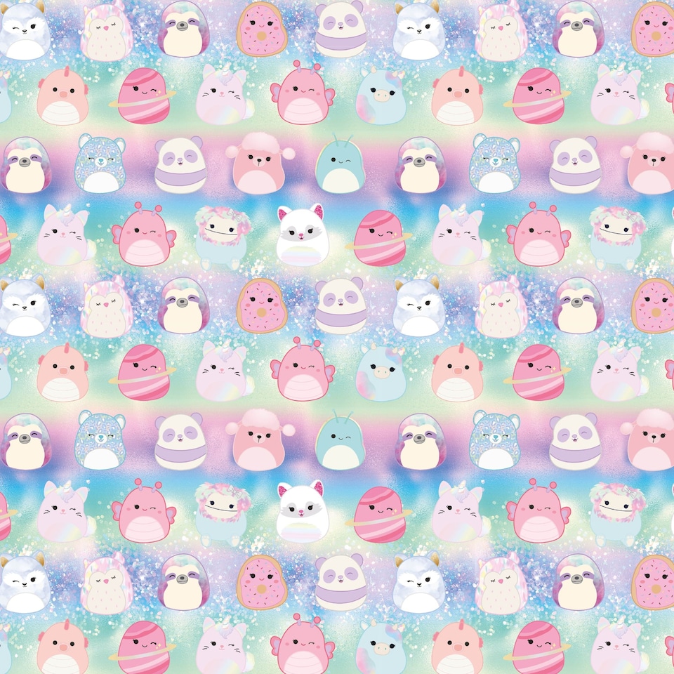 image 1 of Squishmallows 4m Roll Wrapping Paper