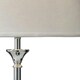 image 2 of Jasmin - 52cm Chrome Table Lamp with Ivory Shade Chrome | White