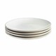 image 1 of Cooks Professional Nordic Stoneware 26cm Dinner Plates | Set of 4 | Reactive Glaze | White