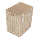 image 3 of Wicker Small White Wash Vintner Storage Picnic Basket Brown | Brown | One Size