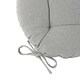 image 4 of Harbour Housewares Round Garden Chair Seat Cushions - Grey - Pack of 6