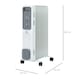 image 7 of HOMCOM Oil Filled Radiator Portable Heater W/ 9 Fin, 3 Heat Settings White