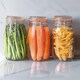 image 2 of 1L Pack of 3 Canisters Glass Storage Jars with Airtight Silicone Seal Metal Clip Top Lids