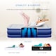 image 7 of Get Fit Air Bed With Built In Electric Pump - Premium Single Size - Blow Up Bed With Free Pillow - Elevated Inflatable Air Mattress | Blue | Navy / White | 1
