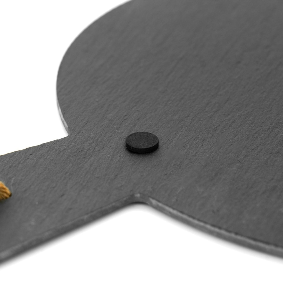image 1 of Argon Tableware Round Slate Serving Paddle - 34cm Grey