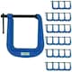 image 1 of 3" (75mm) Deep Throat (4-1/2") G Clamp Grip Holder Clamp Vice Clamping 24 Pack