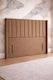 image 3 of Beige Plush Panel Wing 54inch Floorstanding 4FT Headboard