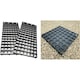 image 2 of 8 x Black Plastic Drainage Mats Turf Grids Ideal For Lawns, Greenhouse & Driveways Black