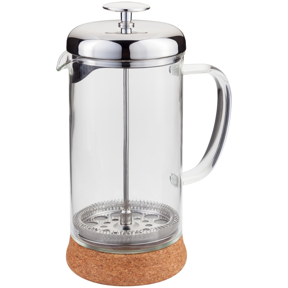 image 1 of Judge 8 Cup Glass Cafetiere with Stainless Steel Plunger 1 Litre