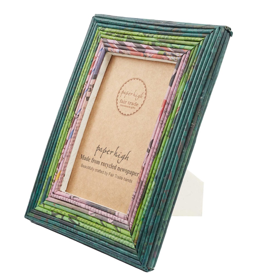 image 1 of Recycled Newspaper Photo Frame