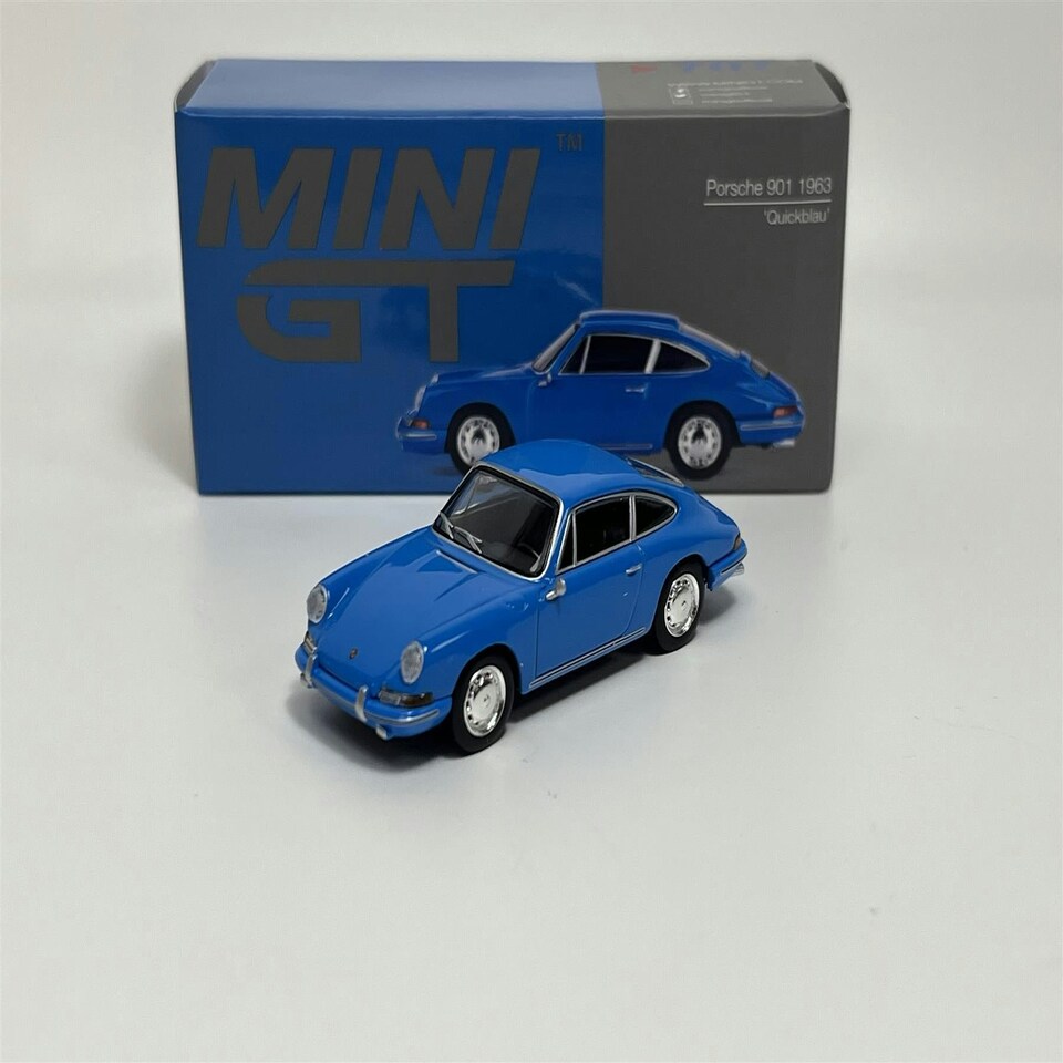 image 1 of Porsche 901 1963 Quickblau LHD 1:64 Scale Mini GT MGT00707L