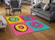 image 2 of Donut Cartoon Pop Art Style Designer Rug | Multi