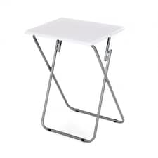 Lightweight Portable Folding Snack Laptop TV Tray Table Desk | White