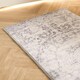 image 5 of OHS Flat Vintage Washed Carpet Floor Rug Runner, 50x120cm - Grey