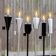 image 8 of Harbour Housewares Metal Garden Torches - Cylinder - Black - Pack of 6