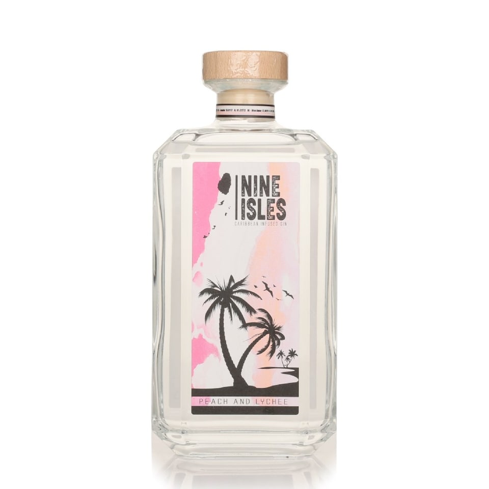 image 1 of Nine Isles Peach and Lychee Gin | Clear