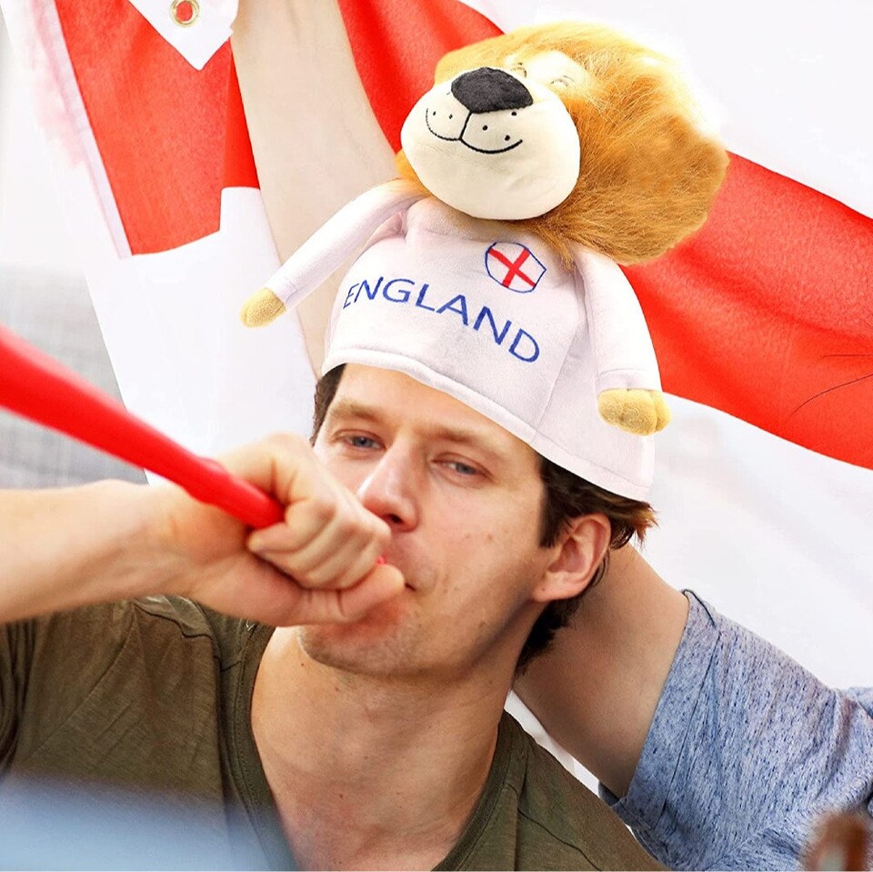 image 1 of Pack of 1 England Lion Football Hat | Red | One Size