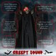 image 3 of HOMCOM Winged Grim Reaper Animatronic Prop w/ Light Up Eyes, for Haunted House