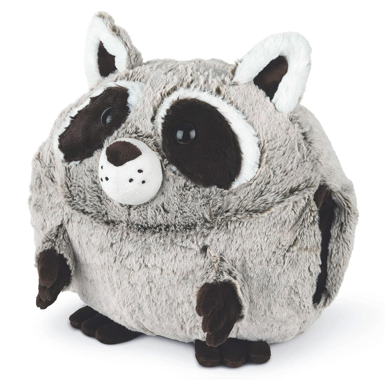 Noxxiez Racoon Animal Handwarmer Pillow Plushie in Light Brown