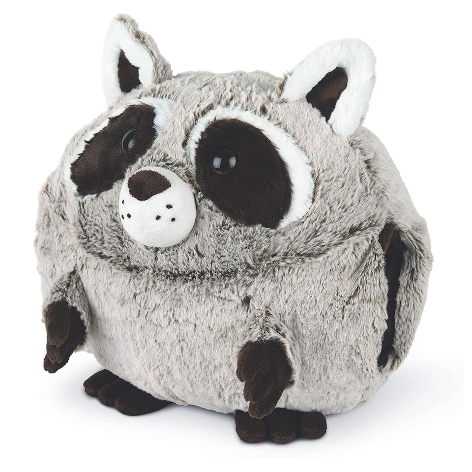 image 1 of Noxxiez Plush Hand Warmer Cushion - Racoon