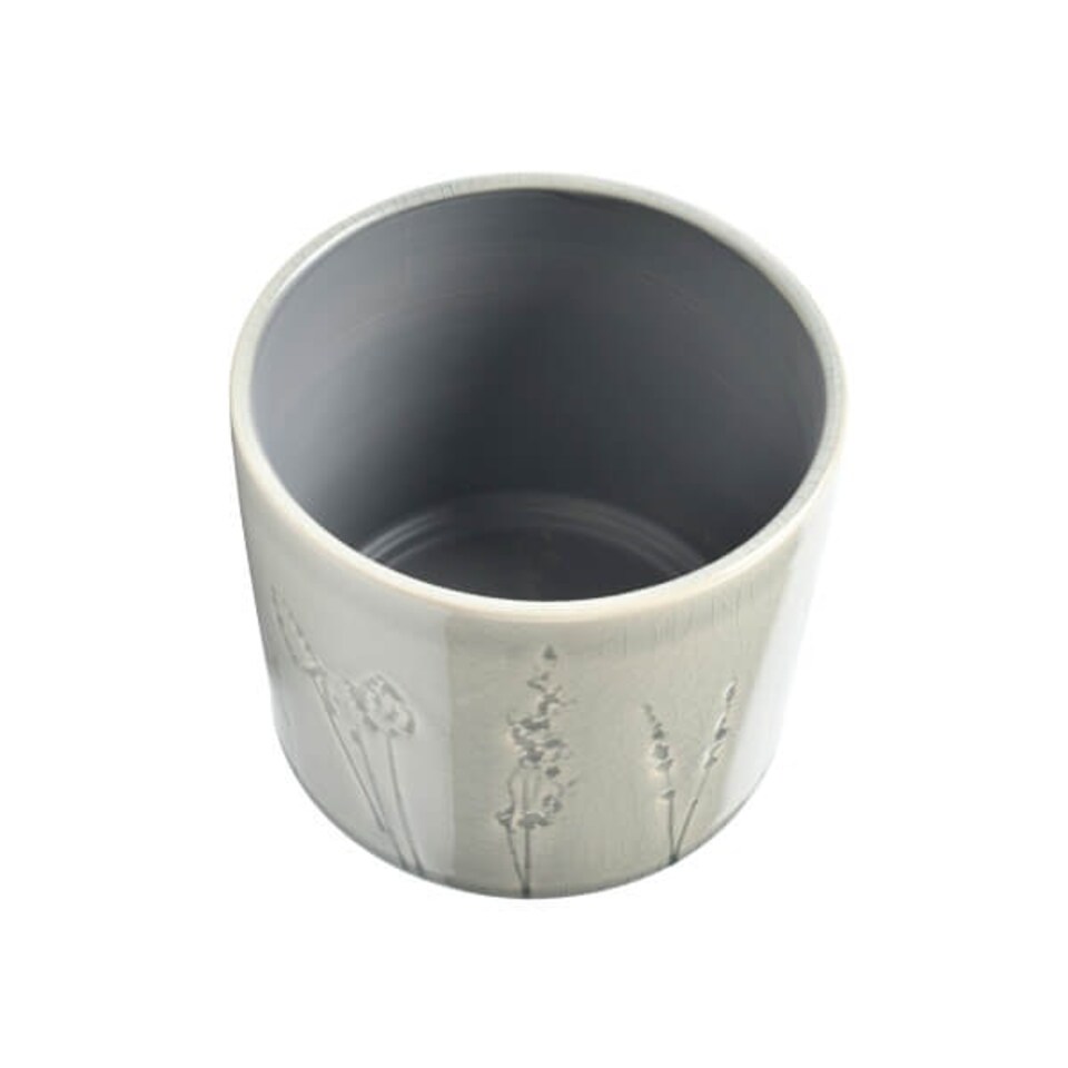 image 1 of Burgon & Ball Provence Small Grey Glazed Pot